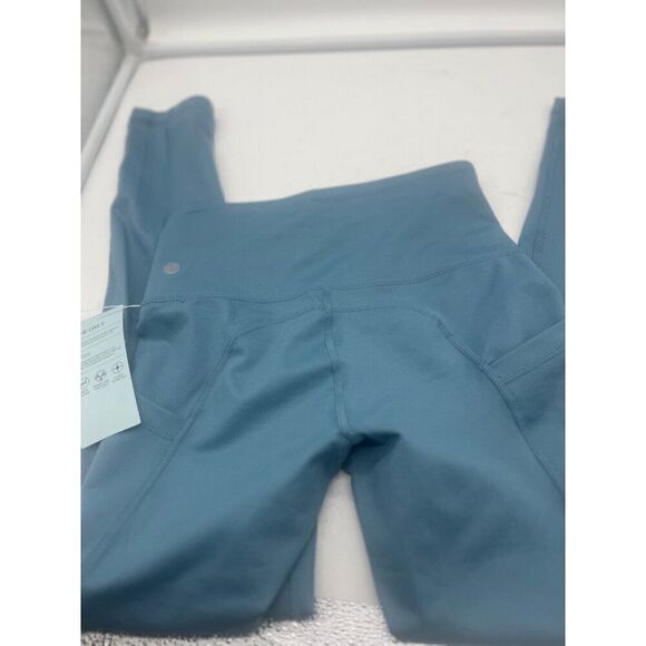 Z by Zella Women's  High Waist Pocket 7/8 Leggings, Teal Seagate, XXS - Picture 8 of 9